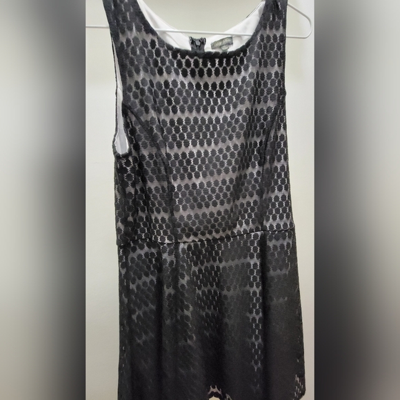Lily Rose Black Lace Dress XL womens fit flare skater mini sleeveless tank lined - Picture 9 of 9